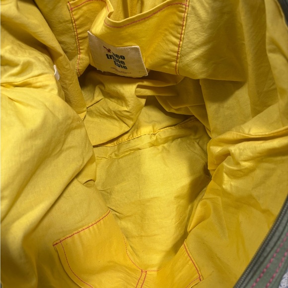 560A. American Eagle Outfitters Olive and Cream Canvas 3 way tote - Picture 10 of 10